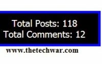 Total Posts & Total Comments Widget for Blogger Blog 4